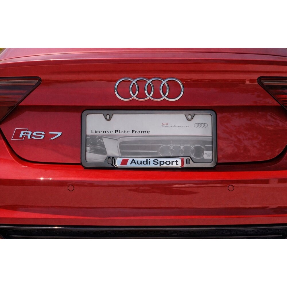 Audi Sport License Plate Frame Black Pearl 8K0 071 801 Discontinued Part Rare